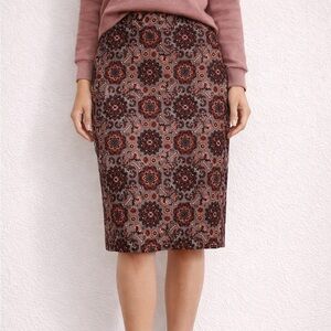 Vintage LOFT Floral Pencil Skirt